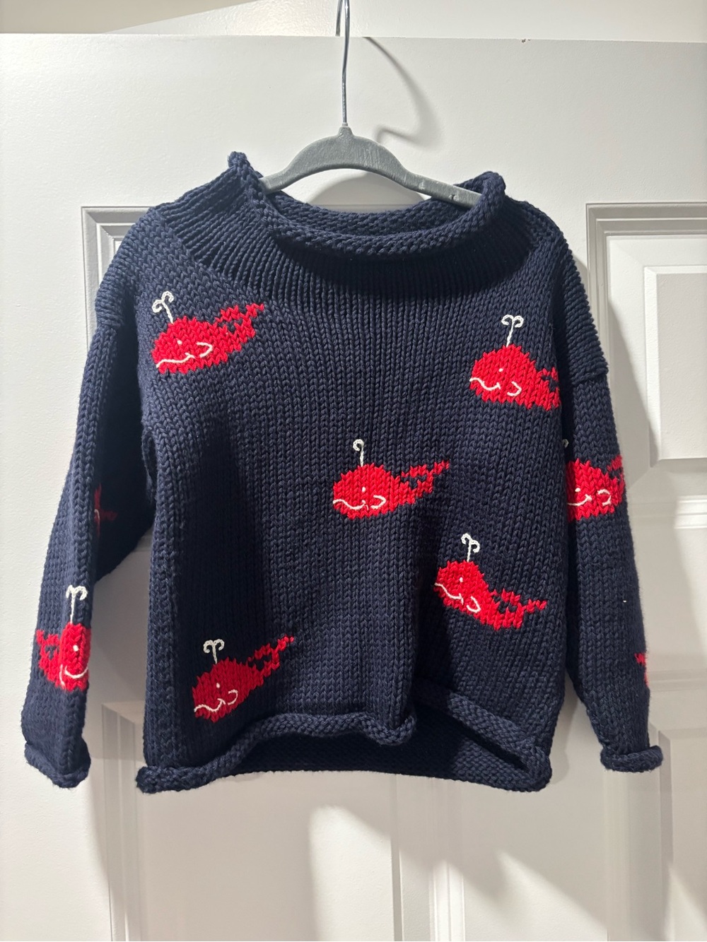 Claver Knit Sweater - Whales - 12 months